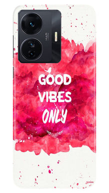 Good Vibes Only Mobile Back Case for Vivo IQOO Z6 5G (Design - 351)