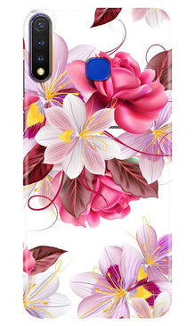 Beautiful flowers Mobile Back Case for Vivo U20 (Design - 23)
