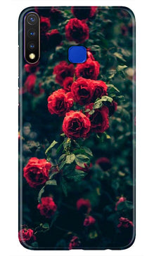 Red Rose Mobile Back Case for Vivo U20 (Design - 66)