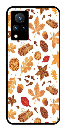 Autumn Leaf Metal Mobile Case for Vivo V21