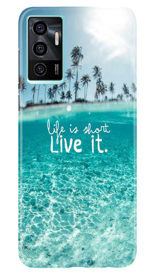 Life is short live it Mobile Back Case for Vivo V23E 5G (Design - 45)