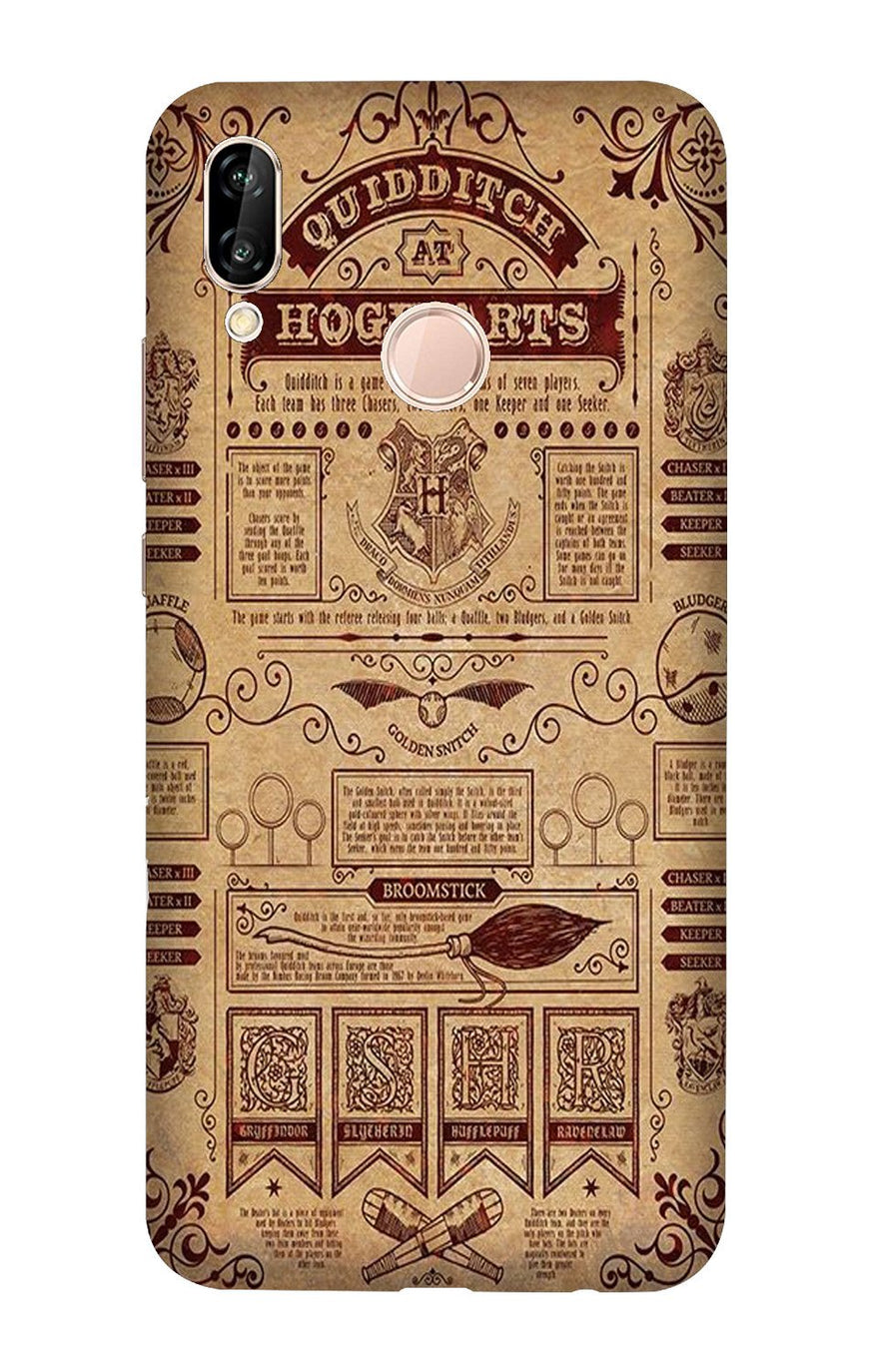 Hogwarts Mobile Back Case for Huawei Y9 (2019) (Design - 304)