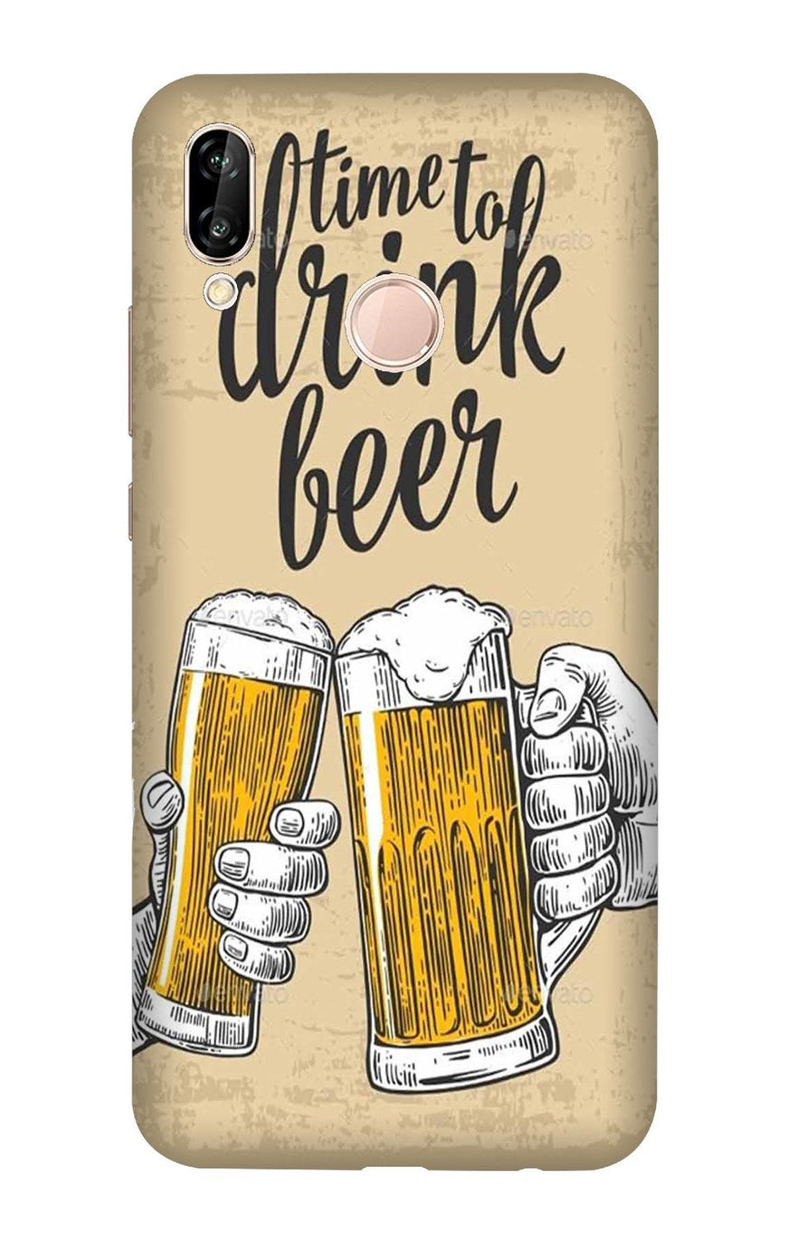 Drink Beer Mobile Back Case for Huawei Y9 (2019) (Design - 328)