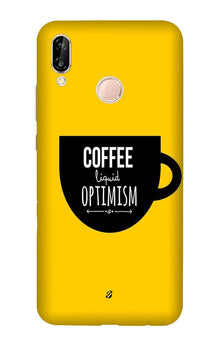 Coffee Optimism Mobile Back Case for Vivo V9/Y85   (Design - 353)