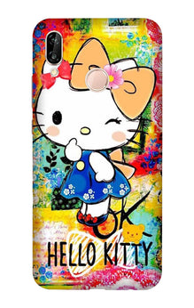 Hello Kitty Mobile Back Case for Huawei Y9 (2019) (Design - 362)