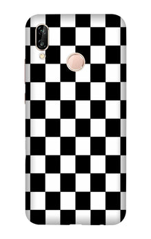 Black White Boxes Mobile Back Case for Vivo V9/Y85   (Design - 372)