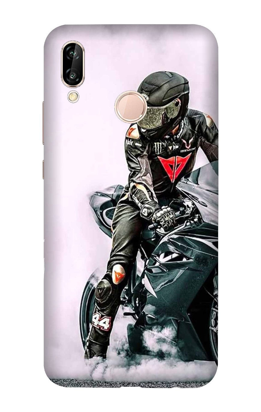 Biker Mobile Back Case for Vivo V9/Y85   (Design - 383)