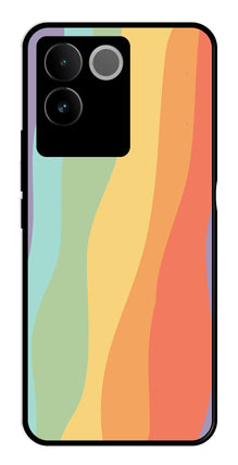 Muted Rainbow Metal Mobile Case for Vivo T2 Pro