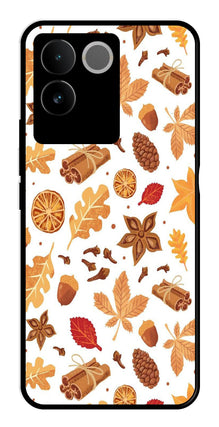 Autumn Leaf Metal Mobile Case for Vivo iQOO Z7 Pro