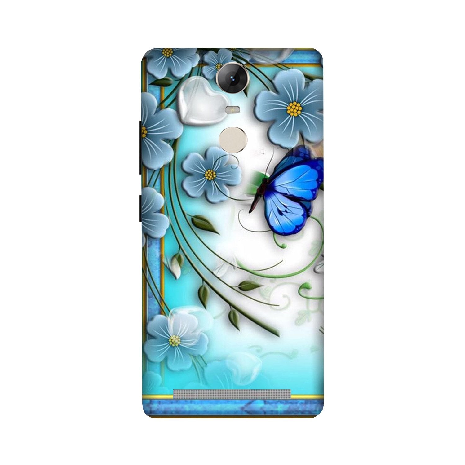 Blue Butterfly Case for Lenovo Vibe K5 Note