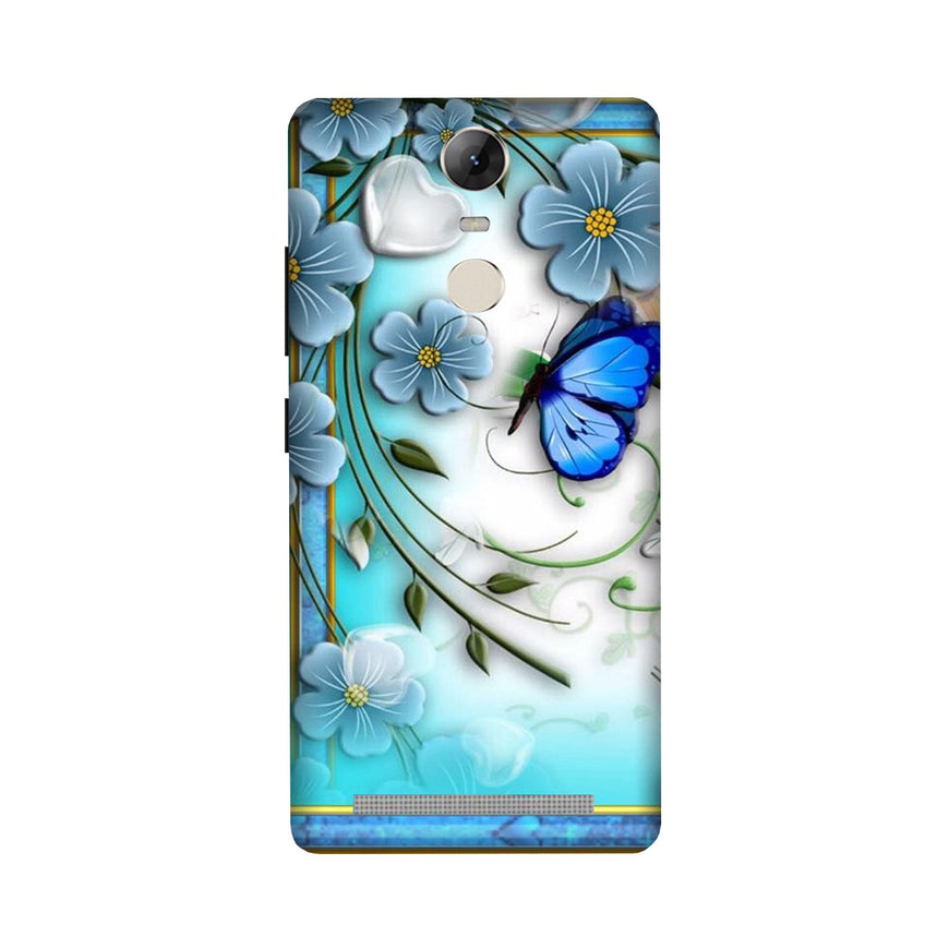 Blue Butterfly Case for Lenovo Vibe K5 Note