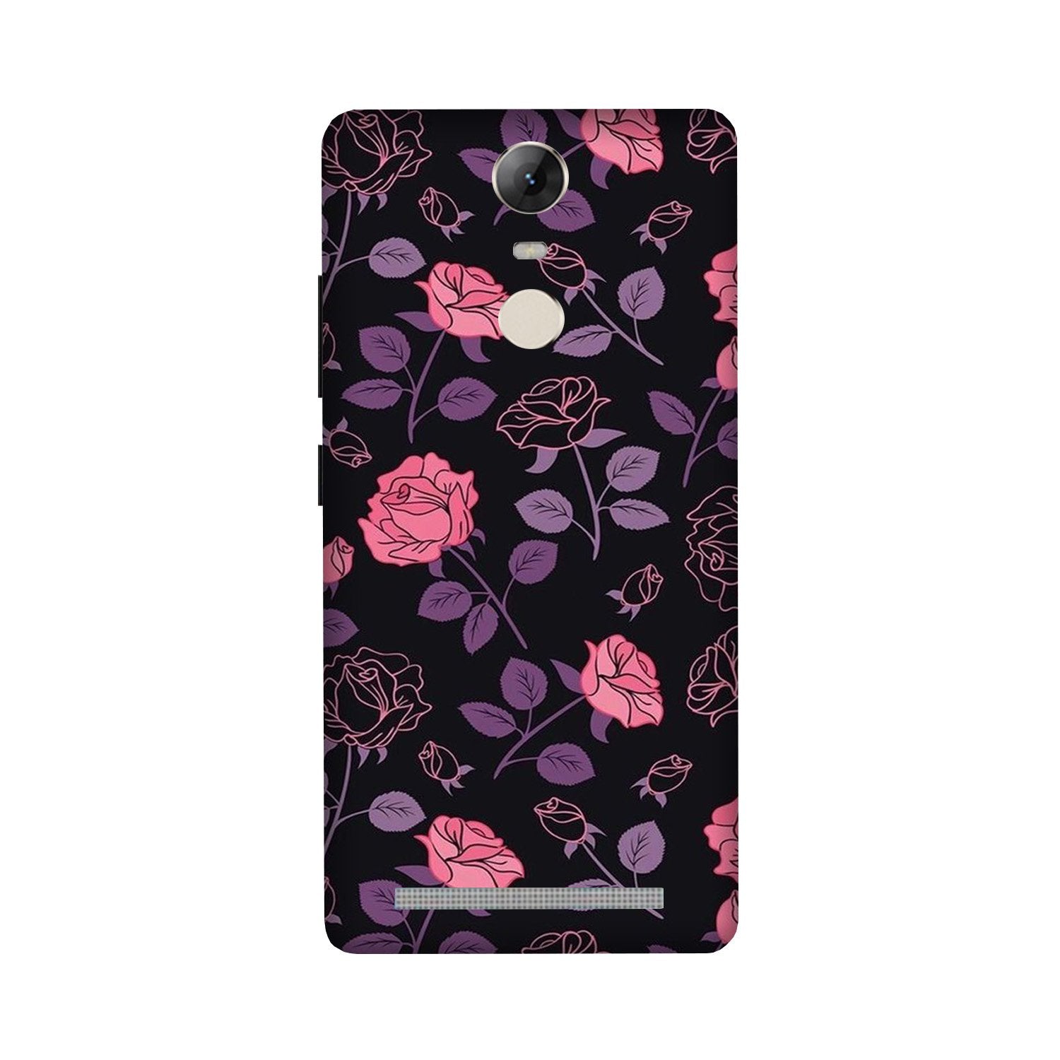 Rose Black Background Case for Lenovo Vibe K5 Note