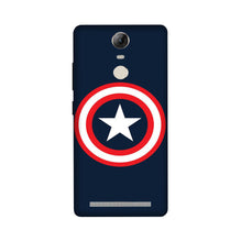 Captain America Mobile Back Case for Lenovo Vibe K5 Note (Design - 42)