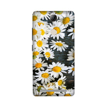 White flowers2 Mobile Back Case for Lenovo Vibe K5 Note (Design - 62)