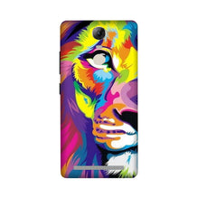 Colorful Lion Mobile Back Case for Lenovo Vibe K5 Note  (Design - 110)