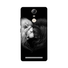 Dark White Lion Mobile Back Case for Lenovo Vibe K5 Note  (Design - 140)