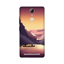 Mountains Boat Mobile Back Case for Lenovo Vibe K5 Note (Design - 181)