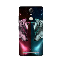 Wolf fight Mobile Back Case for Lenovo Vibe K5 Note (Design - 221)