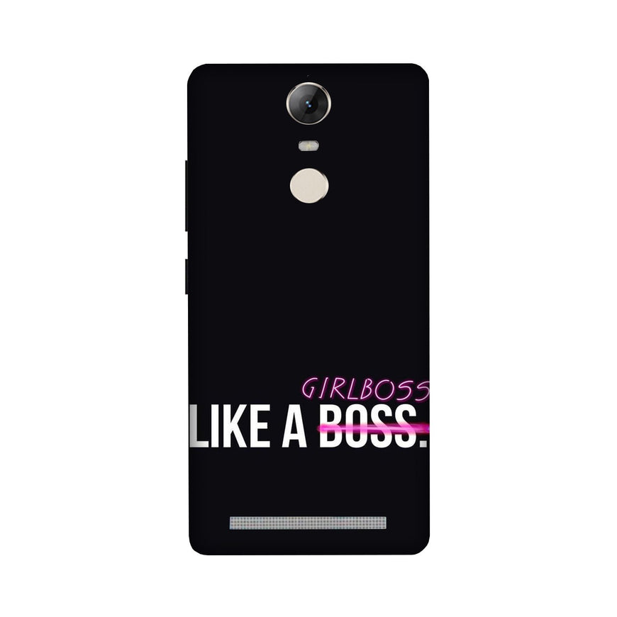 Like a Girl Boss Case for Lenovo Vibe K5 Note (Design No. 265)