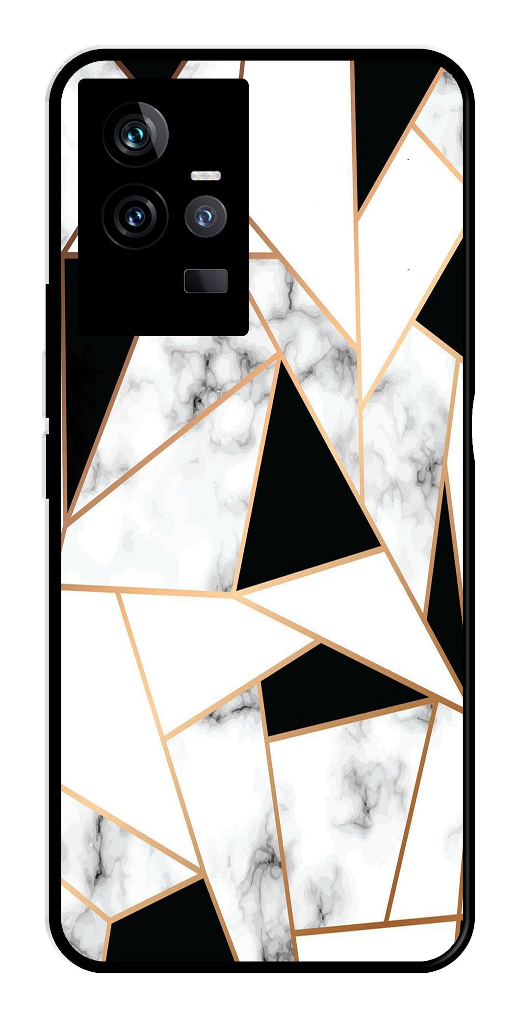 Marble Design2 Metal Mobile Case for IQOO 11 5G   (Design No -08)