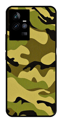 Army Pattern Metal Mobile Case for IQOO 11 5G