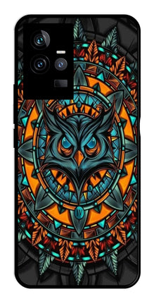 Owl Pattern Metal Mobile Case for IQOO 11 5G