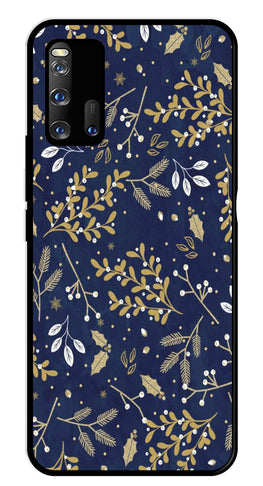 Floral Pattern  Metal Mobile Case for iQOO 3 5G   (Design No -52)