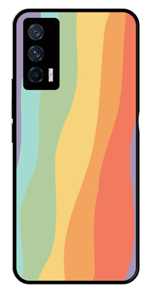 Muted Rainbow Metal Mobile Case for iQOO 7 5G