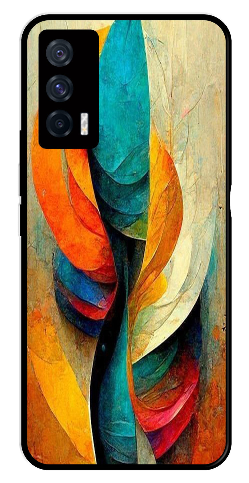 Modern Art Metal Mobile Case for iQOO 7 5G   (Design No -11)