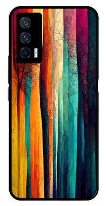 Modern Art Colorful Metal Mobile Case for iQOO 7 5G