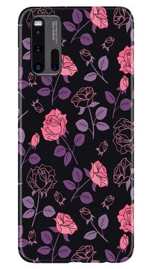 Rose Pattern Mobile Back Case for Vivo iQ00 3 (Design - 2)