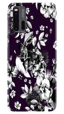 white flowers Mobile Back Case for Vivo iQ00 3 (Design - 7)