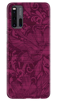 Purple Backround Mobile Back Case for Vivo iQ00 3 (Design - 22)