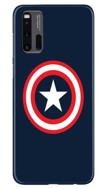 Captain America Mobile Back Case for Vivo iQ00 3 (Design - 42)