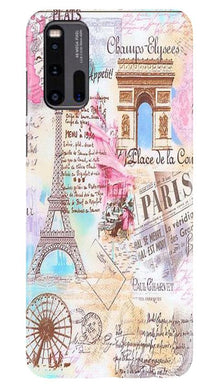 Paris Eiftel Tower Mobile Back Case for Vivo iQ00 3 (Design - 54)