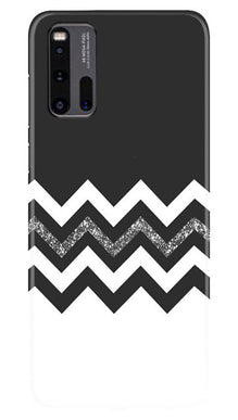 Black white Pattern2Mobile Back Case for Vivo iQ00 3 (Design - 83)