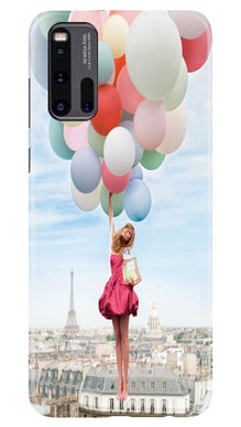 Girl with Baloon Mobile Back Case for Vivo iQ00 3 (Design - 84)