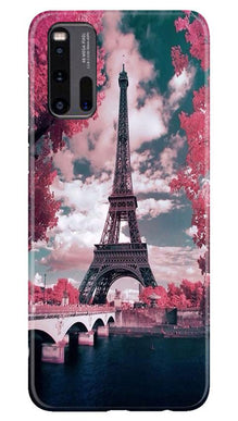 Eiffel Tower Mobile Back Case for Vivo iQ00 3  (Design - 101)