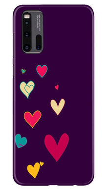 Purple Background Mobile Back Case for Vivo iQ00 3  (Design - 107)