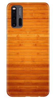 Wooden Look Mobile Back Case for Vivo iQ00 3  (Design - 111)