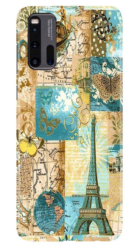 Travel Eiffel Tower Case for Vivo iQ00 3 (Design No. 206)