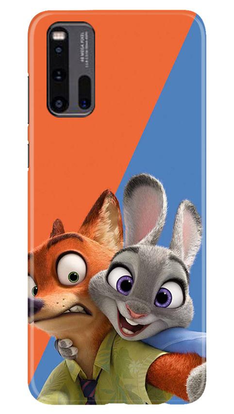 Cartoon Mobile Back Case for Vivo iQ00 3 (Design - 346)