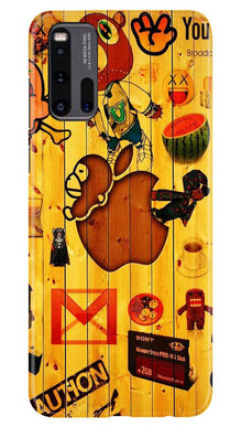 Wooden Texture Mobile Back Case for Vivo iQ00 3 (Design - 367)