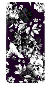 white flowers Mobile Back Case for Vivo S1 Pro (Design - 7)