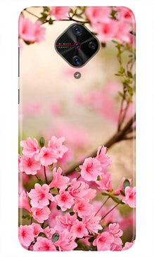 Pink flowers Mobile Back Case for Vivo S1 Pro (Design - 69)