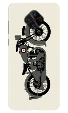 MotorCycle Mobile Back Case for Vivo S1 Pro (Design - 259)