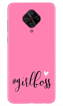 Girl Boss Pink Mobile Back Case for Vivo S1 Pro (Design - 269)