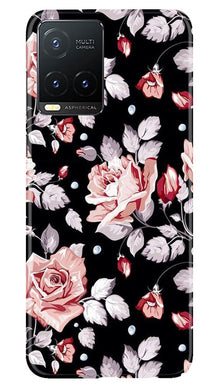 Pink rose Mobile Back Case for Vivo T1X (Design - 12)