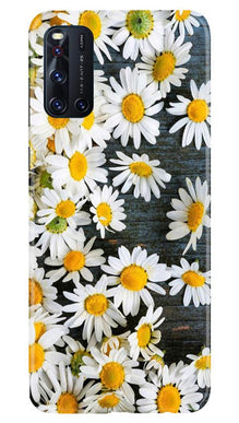 White flowers2 Mobile Back Case for Vivo V19 (Design - 62)