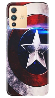 Captain America Shield Mobile Back Case for Vivo V23 Pro (Design - 250)